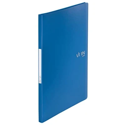 Image of VON Leitz 46690035 Display Book A4 with 30 Compartments, PP Folder, Presentation Folder for 60 Sheets, Flexible Document Tray School, Study &amp; Household, Pack of 5, Blue,