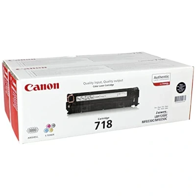Image of CANON CRG 718 Bk VP toner cartridge 2 pc(s) Original Black