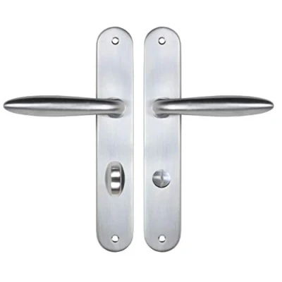 Image of Bricard Esquisse 984056 Zamak Handle Set for Bathroom Door Toilet, Silver