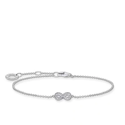 Image of Thomas Sabo Double Bracelet Silver 925 Sterling 16 19cm Length