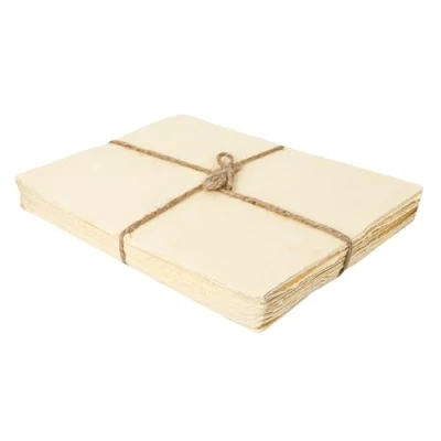 Image of Overdose Deckle Edge Paper Pack of 50 Handmade Cotton Sheets Paintings, Drawings, Letters, Stationery Thick 200 GSM Size 8x6 Inches