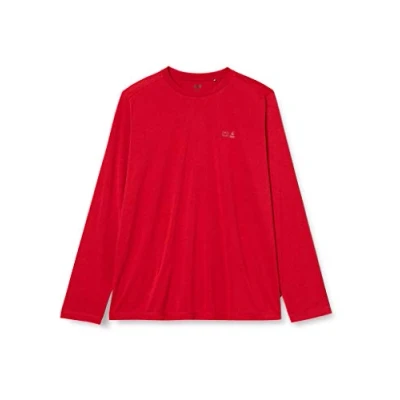 Image of Jack Wolfskin Crosstrail Long Sleeve Shirt Men&#039;s Red Lacquer, 7