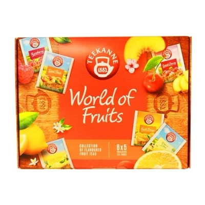 Image of Teekanne World of Fruits Fruit Tea Selection Box 6 Flavours 5 Teabags Each 2024