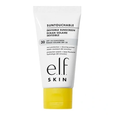 Image of e.l.f. SKIN Suntouchable Invisible SPF 30, Lightweight, Gel Based Sunscreen For A Smooth Complexion, Doubles As Makeup Primer, Vegan &amp; Cruelty Free, Packaging May Vary