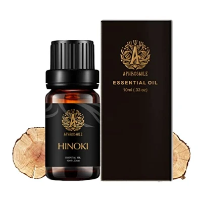 Image of Aromatherapy Hinoki Essential Oil for Diffuser, 100% Pure Massage, Therapeutic Grade Humidifier