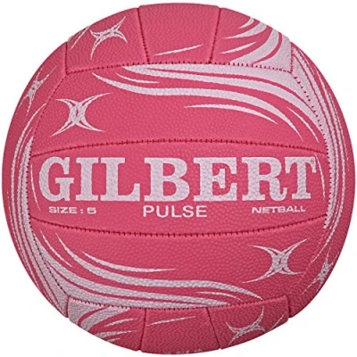 Image of Gilbert Pulse Netball Size 4 Pink and White