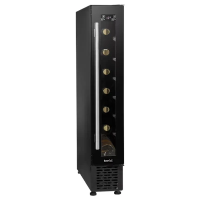 Image of Baridi 7 Bottle 15cm Slim Wine Cooler with Digital Touch Screen Controls, Black DH76
