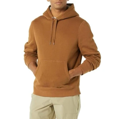 Image of Amazon Essentials Men&#039;s Sherpa Lined Pullover Hoodie, Toffee Brown, S