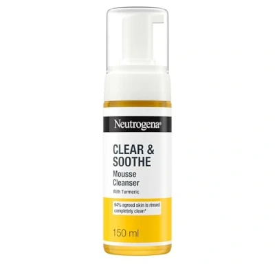 Image of Neutrogena Clear and Soothe Mousse Cleanser, 150 ml
