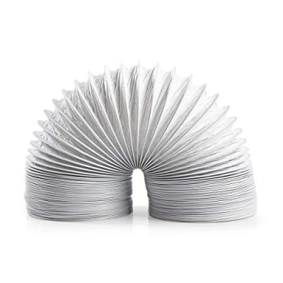 Image of NEDIS Air Outlet Hose PVC 100mm Suitable for: Ventilation/Tumble Dryers White 6.00m