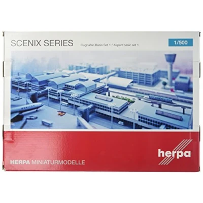 Image of Herpa Wings Scenix Series Airport Basic Set 1 1/500 Scale 520362