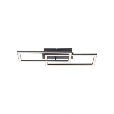 Image of JUST LIGHT. LED ceiling light Iven, dimmable, black, 54x31cm