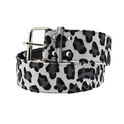 Image of Zac&#039;s Alter Ego Retro Style Faux Fur Leopard Print Belt