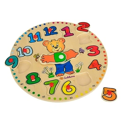 Image of Eichhorn 100005408 Insert, Mix and Match, Puzzle with 30 Pieces, 26 x 22 cm, FSC 100% Certified Lime Plywood, Multicoloured