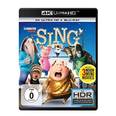 Image of Sing 4K, 2 UHD Blu ray