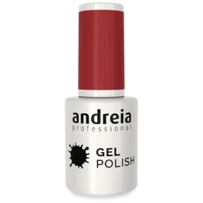 Image of Andreia Semi Permanent Nail Gel Polish for UV/LED Lamp Intense Shine and 4 weeks Lasting French Manicure Varnish Colour 236 Plum Shades of Red 10.5 ml
