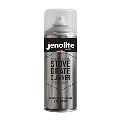 Image of JENOLITE Stove Grate Cleaner 400ml Removes Fingerprints, Soot, Ash, Carbon, Grease &amp; Tar Ideal For Woodburners/Stoves, Fireplaces BBQs