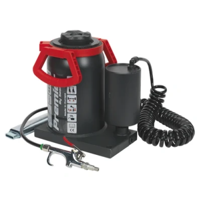 Image of Sealey Premier Bottle Jack 30 Tonne Manual/Air Hydraulic