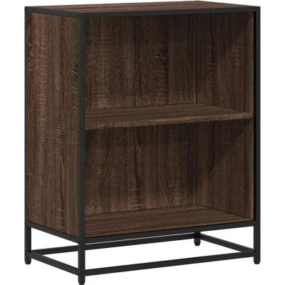 Image of vidaXL Book Cabinet/Brown Oak 60x35x76 cm/Engineered Wood Office/Bedroom