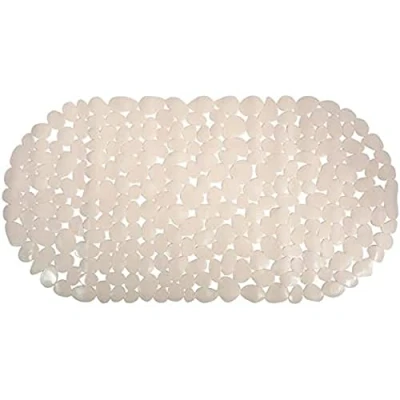 Image of MSV &quot;Pebbles Bathtub Mat, Beige, 68 x 35 cm