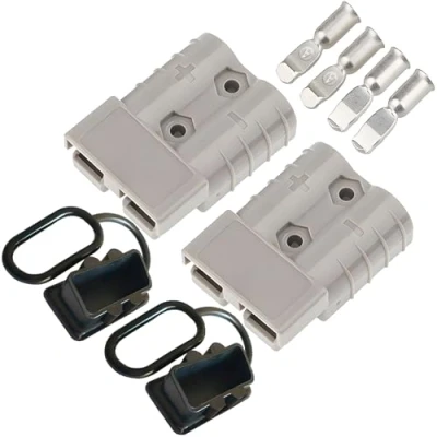 Image of CESFONJER 50A Battery Connector Quick Connect Modular Power Connectors Disconnect for Car, Motorhome, Caravan, Camper, Boat