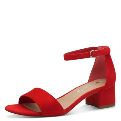 Image of Tamaris Women&#039;s 1 28201 42 Sandal, red, 6 UK