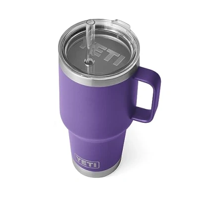 Image of YETI Rambler 35 oz Straw Mug, Vacuum Insulated, Stainless Steel, Peak Purple