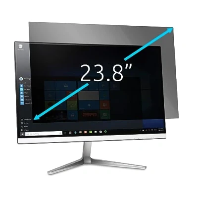 Image of Kensington Monitor Privacy Screen Filter, 2 Way Removable Protector for 23.8&quot; 16:9 Monitors, Anti Glare Coating, Reversible Cover with Blue Light Reduction to Prevent Eye Strain (‎628337)