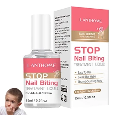 Image of Anti Nail Biting Polish No Bite Stop Repair Varnish Your Nails, Prevention, Clear Varnish, Treatments