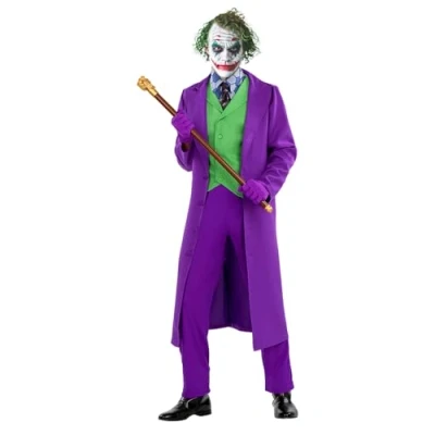 Image of Funidelia Joker costume The Dark Knight 100% OFFICIAL for man size 3XL Superheroes, DC Comics, Villains, accessory Fun costumes your parties