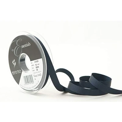 Image of Berisfords Grosgrain, Polyester, Dark Navy, 10mm