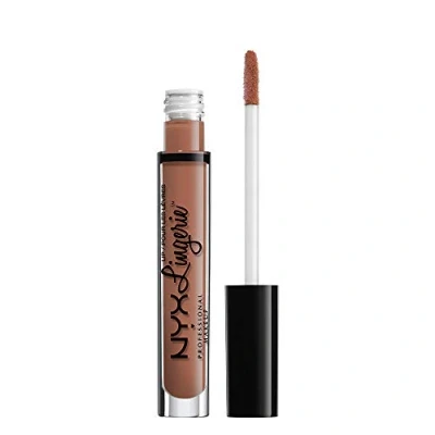 Image of NYX Professional Makeup Lip Lingerie Liquid Lipstick, Creamy and Matte Finish, Long Lasting, Vegan Formula, Shade: Push