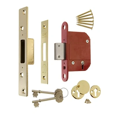 Image of ERA Fortress 261 31A, 2.5 inch/ 64mm 5 Lever Maximum Security Mortice Deadlock Brass Effect