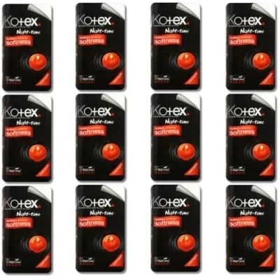 Image of Maxi Pads Night Time Kotex 10s Sanitary Bulk (12x10 (120 Pads))
