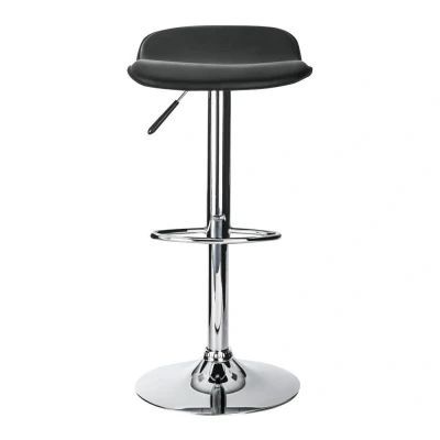 Image of Alphason ABS249 BLK Ohio Leather barstool Black