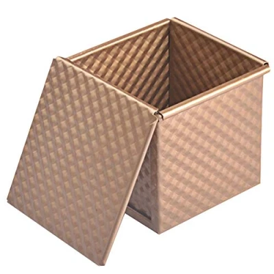 Image of Peowuieu Loaf Tin for Baking,Carbon Steel Non Stick, Bread Toast Mold with Cover,for Toast/Sandwich/Cake Mould