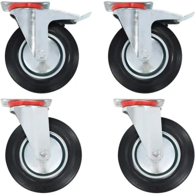 Image of vidaXL Swivel Casters 4 pcs 200 mm