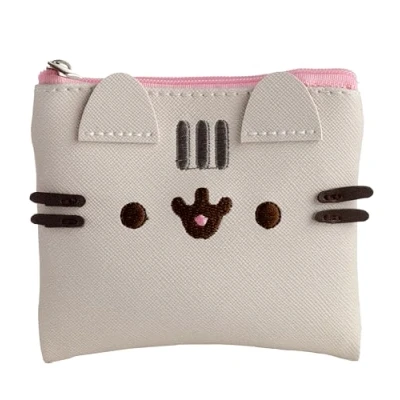 Image of Puckator Pusheen The Cat Shaped Purse Ladies Women&#039;s Womens Slim Purses Wallets Wallet for Women Coin Pouch Men Card Holder with Zip Small Cash Bag Bags UK