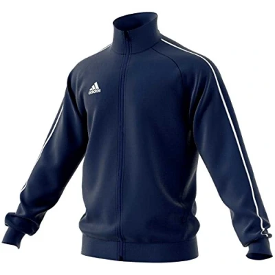 Image of Adidas Kid&#039;s Core 18 Hoody, Dark Blue/White, Size 116