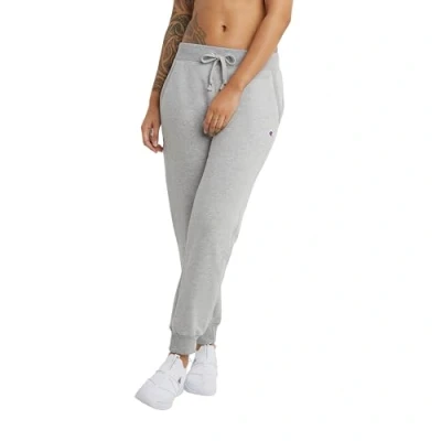 Image of Champion Women&#039;s Powerblend Fleece, Warm and Comfortable Jogging Bottoms 29&quot; (Plus Track Pants, Oxford Grey, M