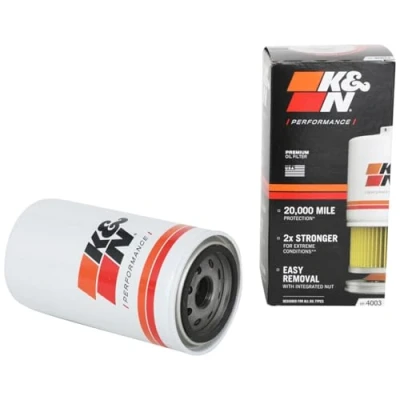Image of K&amp;N Oil Filter Spin On 93x183mm compatible with Dodge, Ram, Freightliner, Blue Bird (HP 4003)