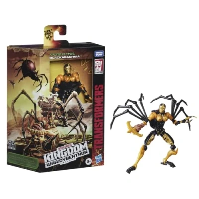 Image of Transformers Toys Generations War for Cybertron: Kingdom Deluxe WFC K5 Blackarachnia Action Figure Kids Ages 8 and Up, 5.5 inch Multicolor F0670