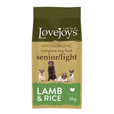 Image of Lovejoys Hypoallergenic Complete Dry Senior Light Dog Food Lamb and Rice, 2 kg