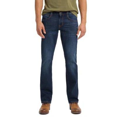 Image of MUSTANG Oregon Men&#039;s Jeans Bootcut Blue Light Mid Dark Black W34