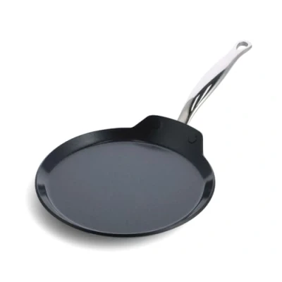 Image of GreenPan Pancake Pan Barcelona Pro Black ø 28 cm ceramic non stick coating