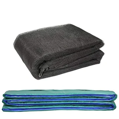 Image of Greenbay Trampoline Replacement Spring Cover Padding Pad &amp; Safety Net Enclosure Surround Bundle 6FT Green