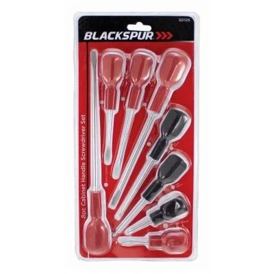 Image of 8pc Multicolour Cabinet Handle Screwdriver Set By Blackspur