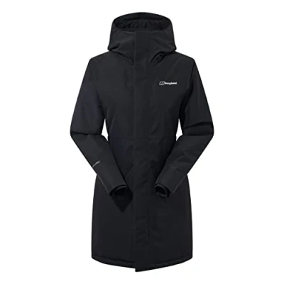 Image of Berghaus Women&#039;s Hinderwick Insulated Waterproof Jacket, Durable, Breathable Rain Coat, Black, 20