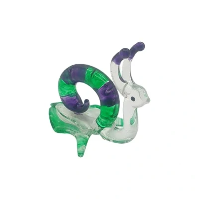Image of VIE Naturals Hand Blown Glass Sculpture, Snail