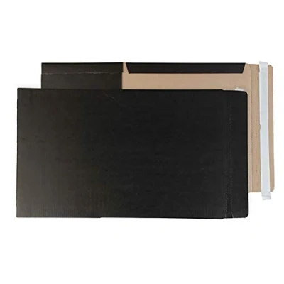Image of Purely Everyday Book Wrap Peel and Seal Jet Black A4+ SRA4 350X250X50 Box of 25